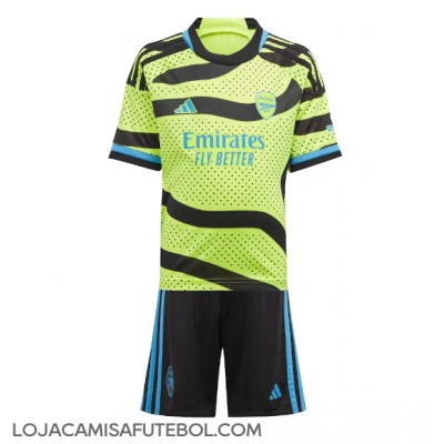 Camisa de Futebol Arsenal Gabriel Jesus #9 Equipamento Secundário Infantil 2023-24 Manga Curta (+ Calças curtas)